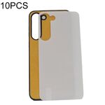 Per Samsung Galaxy S23 Plus 10set custodia per telefono in vetro a trasferimento termico (nera)