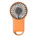 Mini ventilatore portatile pieghevole da tavolo USB ricaricabile Mini ventilatore da alpinismo Ventilatore silenzioso (arancione)