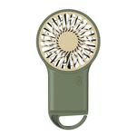 Mini ventilatore portatile pieghevole da tavolo USB ricaricabile Mini ventilatore da alpinismo Ventilatore silenzioso (verde oliva)