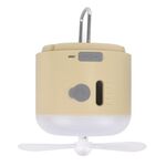 Tenda da campeggio esterna sospesa con luce ambientale e ventola di umidificazione a spruzzo magnetico (cachi)