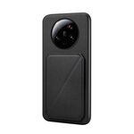 Per Xiaomi 13 Ultra D04 Custodia per telefono con doppio slot per scheda texture vitello (nero)