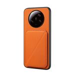 Per Xiaomi 13 Ultra D04 Custodia per telefono con doppio slot per scheda texture vitello (arancione)