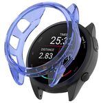 Per Garmin Forerunner 165/165 Music Half Pack Custodia protettiva per orologio in TPU cavo (blu trasparente)