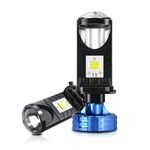 N4 1 paio H4 mini faro bifocale per auto a LED (nero)