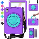 Per Samsung Galaxy Tab S6 Lite 2024 Custodia tablet antiurto per PC ibrido EVA con cornice (viola)