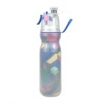 Tazza per acqua di raffreddamento spray per allenamento estivo all'aperto da 590 ml, colore: geometria a 3 strati