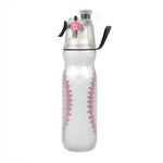 Tazza per acqua di raffreddamento spray per allenamento estivo all'aria aperta da 470 ml, colore: baseball a 3 strati