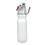Tazza per acqua di raffreddamento spray per allenamento estivo all'aria aperta da 470 ml, colore: bianco puro a 2 strati