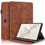 Custodia per tablet in pelle goffrata serie Honor Pad 9 Tree Life (marrone)