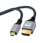 Cavo adattatore video HD per fotocamera digitale da HDTV a Micro HDTV 4K 120Hz, lunghezza: 10 m