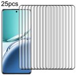 Per OPPO A3 Pro 5G 25 pezzi Pellicola in vetro temperato a schermo intero con bordo curvo 3D