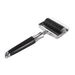 Taglierina per noodle da cucina ispessimento spada multifunzionale con spingitore in acciaio inossidabile 304, stile: manico in legno di colore nero 2,5 mm