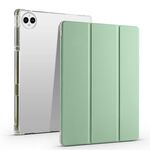 Per vivo Pad3 Pro Custodia tablet in pelle TPU trasparente pieghevole 3 con slot per penna (verde Matcha)
