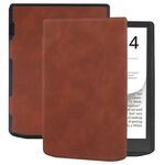 Per Pocketbook InkPad 4 / Color2 /3 /PB743 Custodia per tablet smart in pelle retrò con sensazione di pelle (caffè)