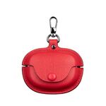 Custodia protettiva in pelle per auricolari Bose QuietComfort Ultra Wireless (rossa)