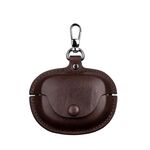 Custodia protettiva in pelle per auricolari wireless Bose Ultra 3 (marrone scuro)