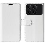 Per Xiaomi Redmi K70E R64 Custodia per cellulare in pelle con texture orizzontale (bianca)