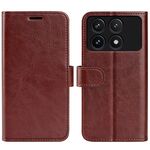 Per Xiaomi Redmi K70 R64 Custodia per cellulare in pelle con texture orizzontale (marrone)