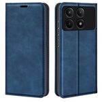 Per Xiaomi Redmi K70E Custodia per telefono in pelle con aspirazione magnetica retro-skin (blu scuro)