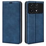 Per Xiaomi Redmi K70 Custodia per telefono in pelle con aspirazione magnetica retro-skin (blu scuro)