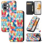 Per vivo S18e CaseNeo Custodia per telefono in pelle magnetica colorata (Magic Space)