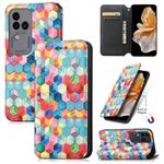 Per vivo S18 Pro CaseNeo Custodia per telefono in pelle magnetica colorata (Magic Space)