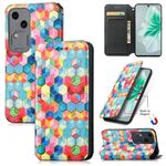 Per vivo S18 CaseNeo Custodia per telefono in pelle magnetica colorata (Magic Space)