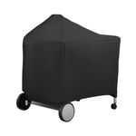 Copertura impermeabile per griglia per barbecue da campeggio all'aperto, dimensioni: 124x65x101 cm (nero)