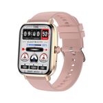 HK20 Smart Watch con schermo a colori da 1,85 pollici, supporto per il monitoraggio della frequenza cardiaca/monitoraggio della pressione sanguigna (oro)