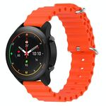 Per Xiaomi MI Watch S1 Pro 22mm Cinturino in silicone a tinta unita stile oceano (arancione)