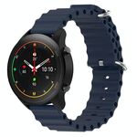 Per Xiaomi MI Watch S1 Pro 22mm Cinturino in silicone a tinta unita stile oceano (blu scuro)