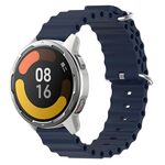 Per Xiaomi MI Watch Color 2 22mm Cinturino in silicone a tinta unita stile oceano (blu scuro)