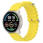 Per Xiaomi MI Watch Sport 22mm Cinturino in silicone a tinta unita stile oceano (giallo)