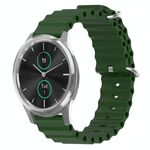 Per Garminmove Luxe 20mm Cinturino in silicone a tinta unita stile oceano (verde militare)