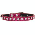 Forniture decorative per collare a collo di gatto con diamanti glitter 2,5 x 50 cm, colore: diamante rosa rosso