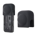 Per Insta360 X4 Copriobiettivo Custodia protettiva in silicone (Nero)