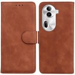Per OPPO Reno11 Pro 5G Global Skin Feel custodia in pelle di colore puro con vibrazione (marrone)