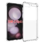 Per Samsung Galaxy Z Flip6 Custodia per cellulare in TPU antiurto antiscivolo (trasparente)
