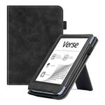 Custodia smart tablet in pelle di vitello per Pocketbook Verse / Verse Pro (nera)