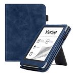 Custodia smart tablet in pelle di vitello Verse Pro per Pocketbook Verse Pro (blu)