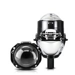 T02 1 paio di fari con lente LED bifocale per auto da 2,5 pollici (nero)