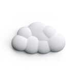 Poggiapolsi Cloud, tappetino per mouse in memory foam, supporto da polso per scrivania da ufficio (bianco)