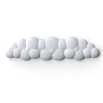Poggiapolsi Cloud Tappetino per tastiera in memory foam Supporto per polso da scrivania per ufficio (Bianco)