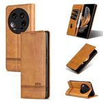 Per Xiaomi 14 Ultra AZNS Custodia magnetica in pelle di vitello con vibrazione (marrone chiaro)