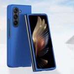 Custodia per telefono antiurto a copertura totale per Samsung Galaxy Z Fold6 Skin Feel PC (blu Klein)