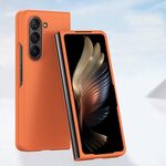 Custodia per telefono antiurto a copertura totale per Samsung Galaxy Z Fold6 Skin Feel PC (arancione)