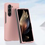 Per Samsung Galaxy Z Fold6 Skin Feel PC Custodia antiurto a copertura totale (rosa)
