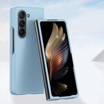 Custodia per telefono antiurto a copertura totale per Samsung Galaxy Z Fold6 Skin Feel PC (blu cielo)