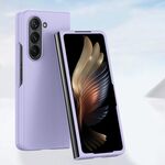Custodia per telefono antiurto a copertura totale per Samsung Galaxy Z Fold6 Skin Feel PC (viola Sakura)