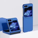 Per Samsung Galaxy Z Flip6 2 parti Skin Feel PC Custodia antiurto a copertura totale (Klein Blue)